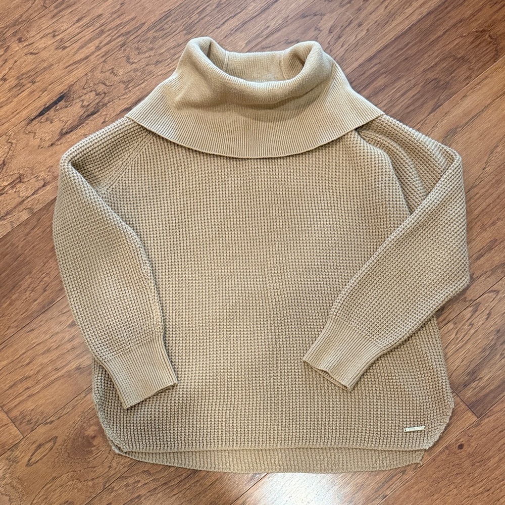 Michael Kors Beige Cowl Neck Sweater